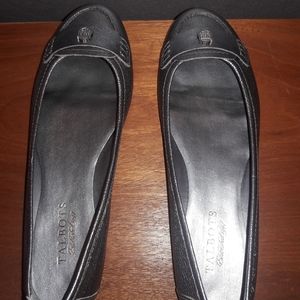 Talbots flats with silver crest